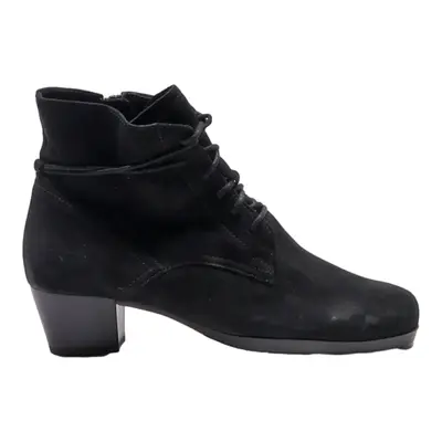 GABOR Ankle Boots Black Leather Womens UK 4