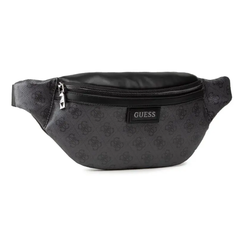 Guess, Vezzola, fabric pouch, belt, black, for women