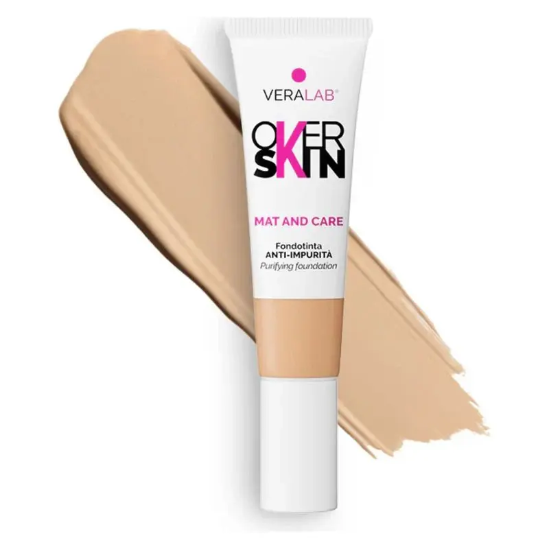 Overskin Mat And Care - Anti-Imperfection Foundation 6.5 - Amber 30 ml