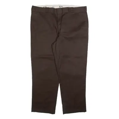DICKIES 874 Workwear Mens Trousers Grey Regular Straight W42 L29