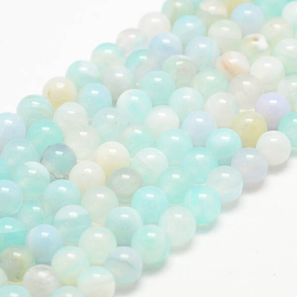 Natural Striped Agate/Banded Agate Bead Strands
