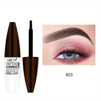 Easy Peel-Off Eyebrow Gel – Waterproof & Sweatproof, Long-Lasting Black or Brown Tattoo Tint, Film Forming, Medium Coverage...