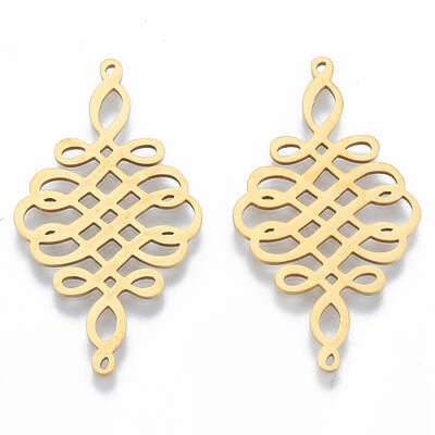 201 Stainless Steel Filigree Joiners Links