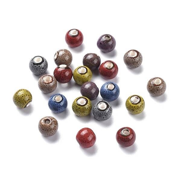 Handmade Fancy Antique Glazed Porcelain Beads