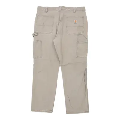 Carhartt Carpenter Trousers - 38W 30L Grey Cotton