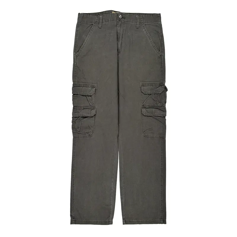 Wrangler Cargo Trousers - 32? Waist Grey Cotton