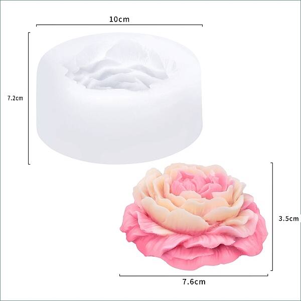 DIY Flower Silicone Candle Molds
