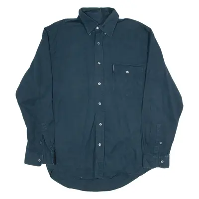 VALENTINO Mens Plain Shirt Black Long Sleeve M