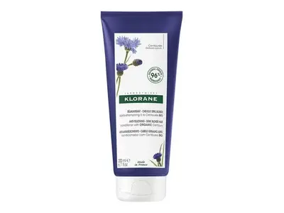 Klorane Whitening Gray and Blonde Hair Organic Centaurea Conditioner 200ml