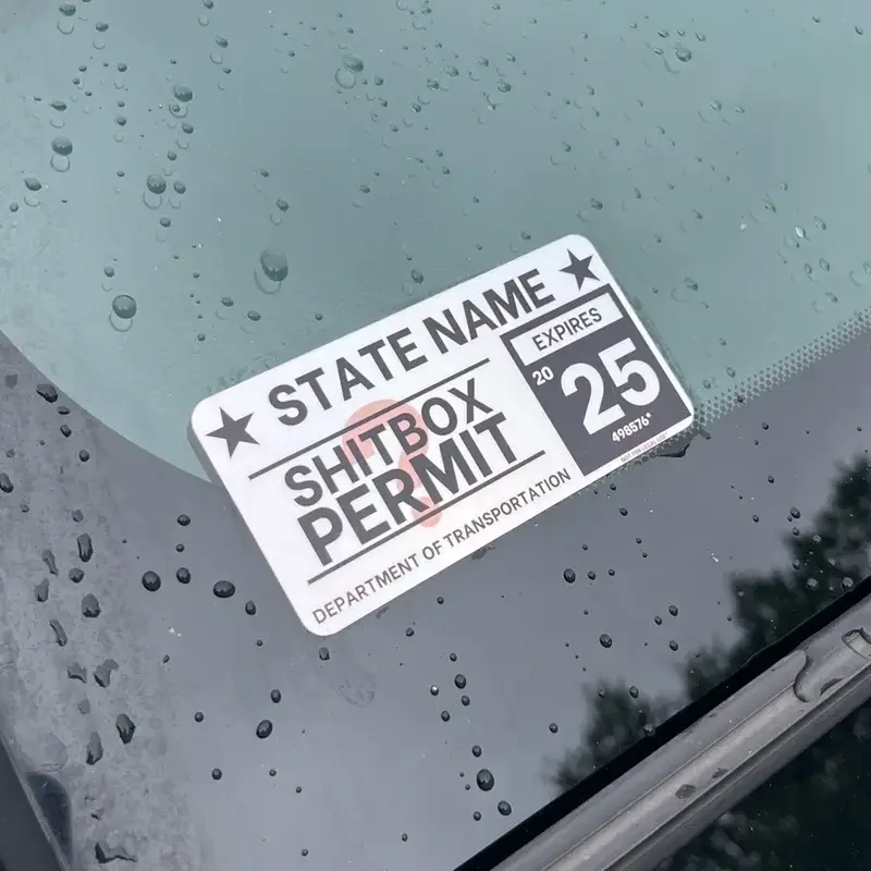 Sh!tbox Permit Sticker