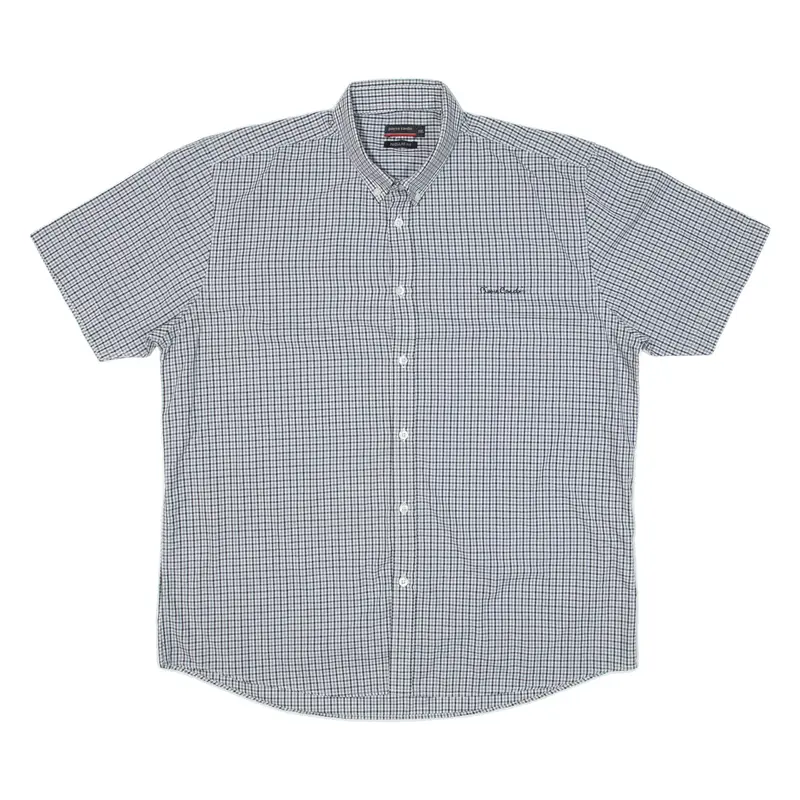 PIERRE CARDIN Mens Shirt Blue Check 2XL