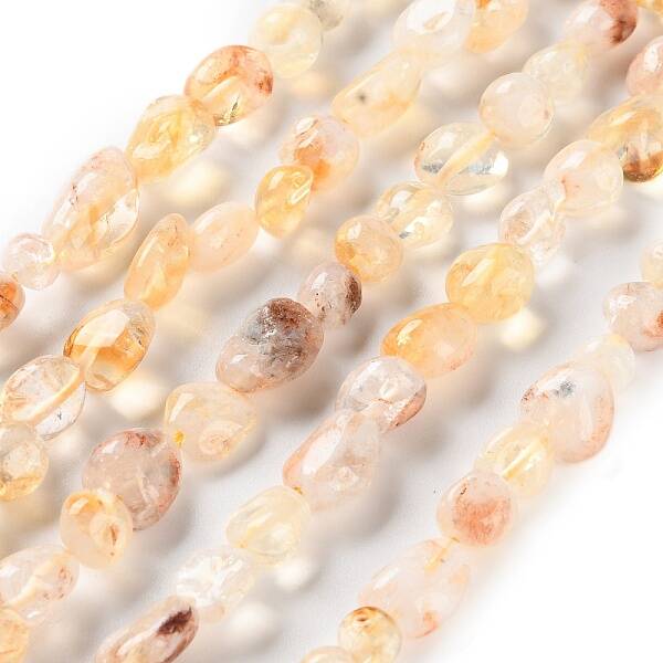 Natural Lodolite Quartz Beads Strands