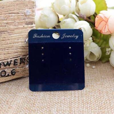 100Pcs PVC & Velvet Earring Display Cards