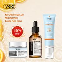 VGO Revitalize Your Skin Hydrating Skincare Kit  Facial Cream Sunscreen Face & VC Serum for All-Day Protection & Glow Outdoor...