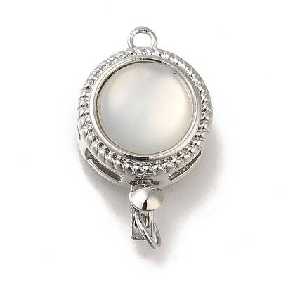 Brass Box Clasps with Resin