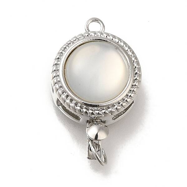 Brass Box Clasps with Resin