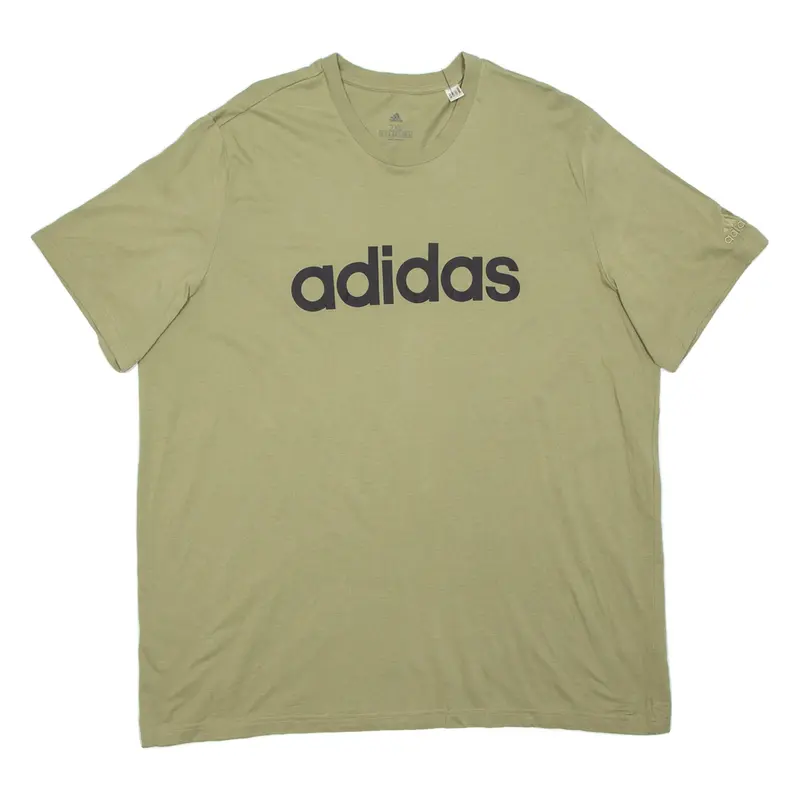ADIDAS Mens T-Shirt Green 2XL