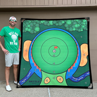 Battle Golf Set - Unique Board Golf Game with Turf, Chipping Clubs, Battle Balls & Storage & Transportation Bag for 1-1 or Te...