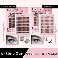 UYIUYI  False Eyelashes Urban Office Lady Super Model 110 CLUSTERS  10-Second Application! Natural \