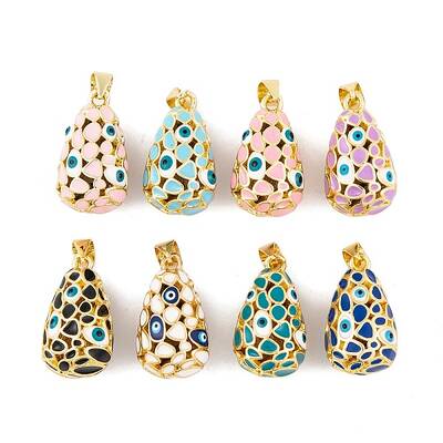 Brass Enamel Pendants
