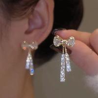 INS Butterfly Earrings With Rhinestones Fashion Temperament Jewelry Gold AlloyStylish Design Girly accessories y2k hers madon...