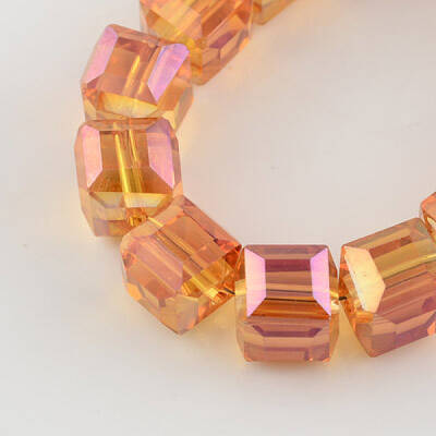 Electroplate Glass Bead Strands