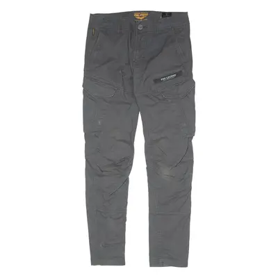 PME LEGEND Cargo Mens Trousers Grey Slim Tapered W30 L32