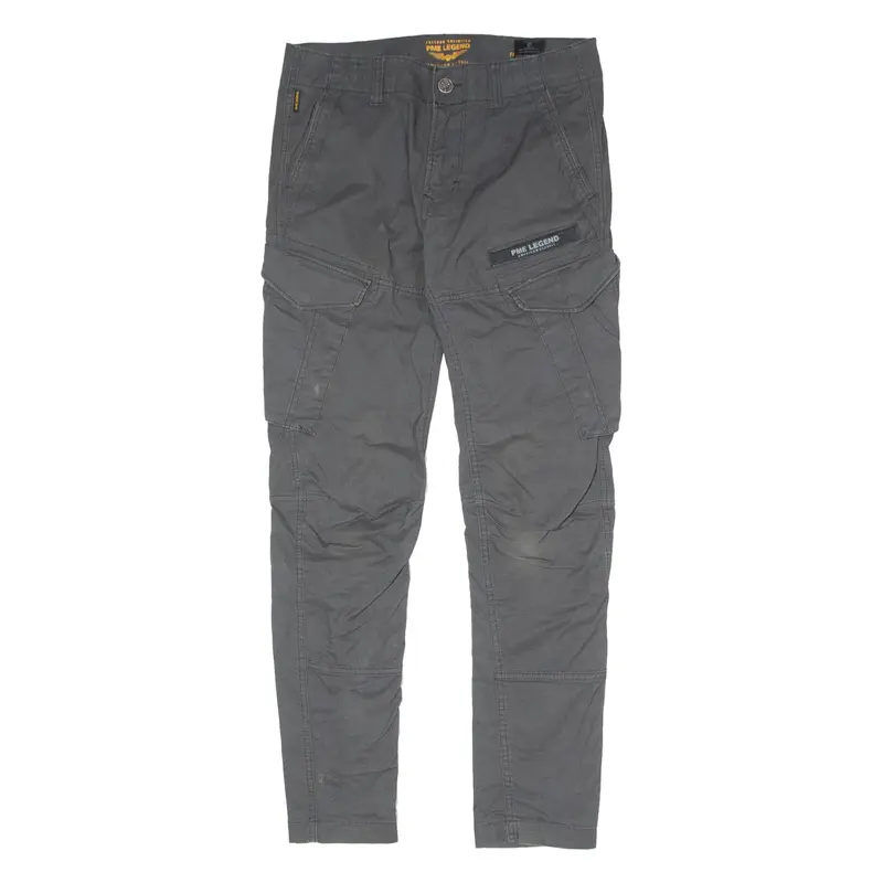 PME LEGEND Cargo Mens Trousers Grey Slim Tapered W30 L32