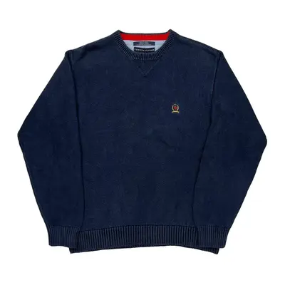 Tommy Hilfiger Jumper - Large Blue Cotton