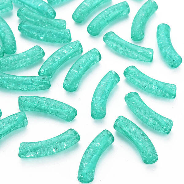 Transparent Crackle Acrylic Beads