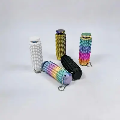 Spiky Stress Relief Sensory Fidget Keychain, 1 Piece Creative Mechanical Keyboard Button Design Sensory Toy, Novelty Toys for...