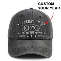 Gen X Customize Hat, Gen X Cap, Generation X Raised On Hose Water And Neglect Perfect Gift For Dad Low Profile Dad Hat-Pigmen...