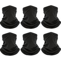 6/8/9 Pack Neck Gaiter Bandana Face Mask Cooling Gator Mask Ski Neck Scarf Breathable Face Cover Balaclava