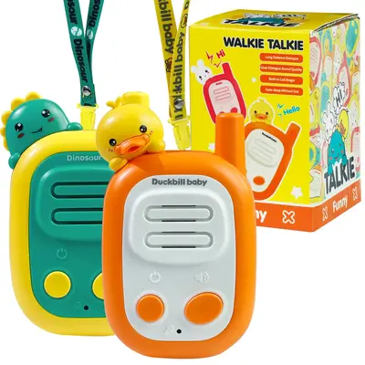 Walkie Talkies for Kids, 2 Pack Handheld Walki Talki with Wearable Lanyard for Outdoor Camping Games Xmas Toys Gifts for Boys...