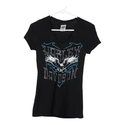Newfoundland & Labrador, Canada Harley Davidson T-Shirt - XS Black Cotton Blend
