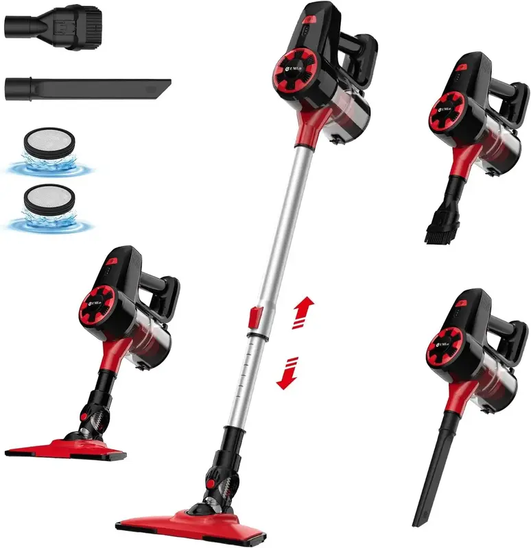 UMLo Cordless Vacuum Cleaner,1 Piece Christmas Gift Electric Floor Sweeper,Lightweight 6-in-1 2200 mAh Rechargeable Battery V...