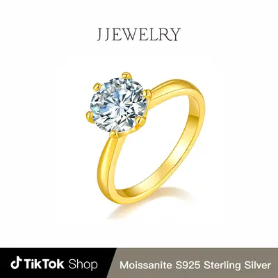 ãRC101ãSynthetic Moissanite Ring D Color VVS1 S925 Sterling Silver For Women Birthday Gift Engagement Wedding Anniversary...