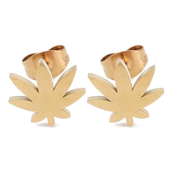 PVD Vacuum Plating 304 Stainless Steel Stud Earrings for Women