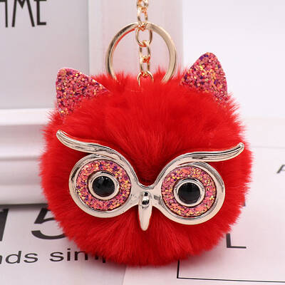 Pom Pom Ball Keychain