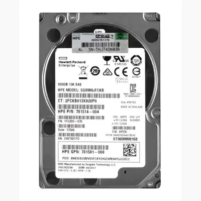 781514-004 HP 900GB 12Gb/s SAS 10000 2.5-inch Hard Drive
