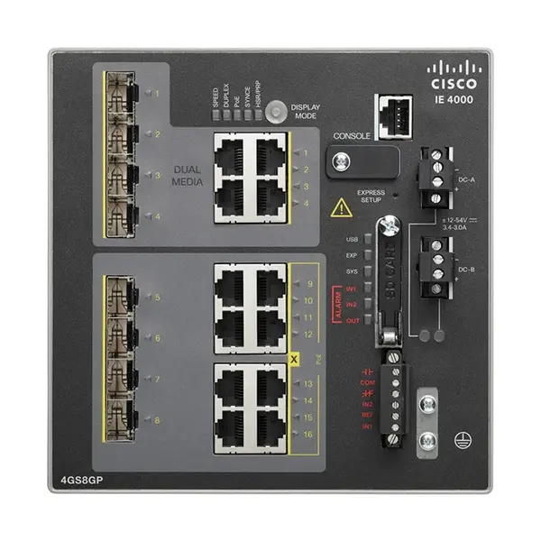 IE-4000-4GS8GP4G-E Cisco IE4000 4x SFP 8x PoE+ 4x Combo SFP Switch