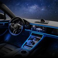USB Powered Car Interior LED Light with Fuse Protection, Multiple Color Modes 5M Fiber Ambient Light, Car Interior Decorative...