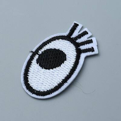 Single Eye Polyester Embroidery Cloth Iron on/Sew on Patches