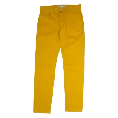 PIERRE CARDIN Lyon Chino Mens Trousers Yellow Regular Tapered W34 L34
