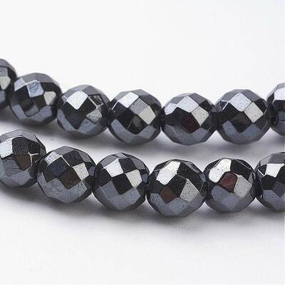 Magnetic Synthetic Hematite Beads Strands