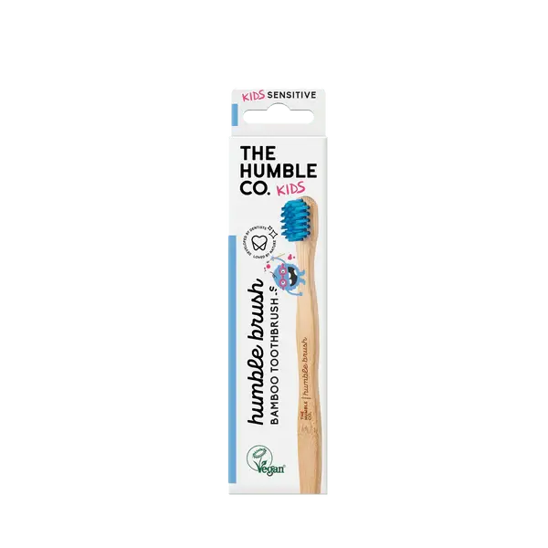 Humble Brush Kids - blue, sensitive bristles