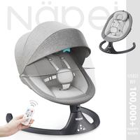 Napei Electric Baby Swing with 5 Sway Speeds, Remote Control, Bluetooth & Music Features for Indoor/Outdoor Use ,baby Bouncer...