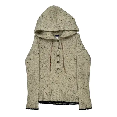 Patagonia Hoodie - Medium Cream Merino Wool Blend