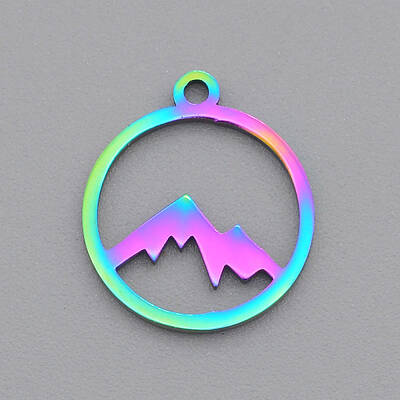 Ion Plating(IP) 201 Stainless Steel Laser Cut Pendants