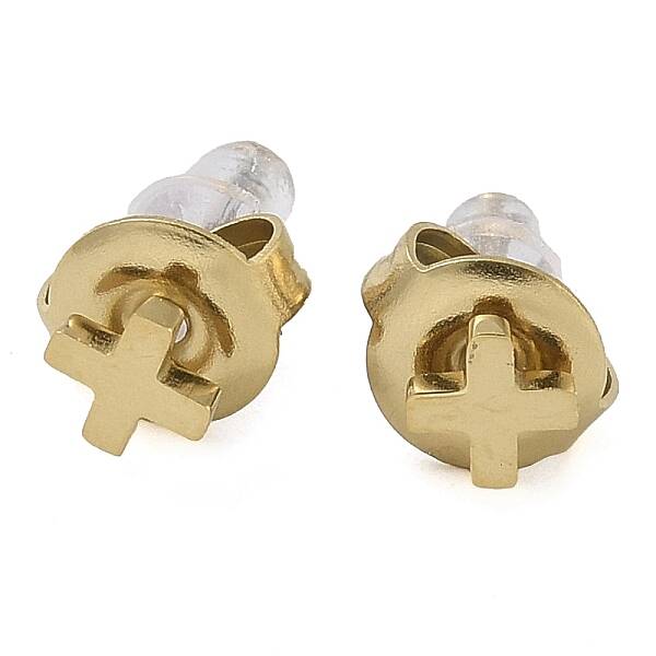 Ion Plating(IP) 304 Stainless Steel Stud Earrings for Women